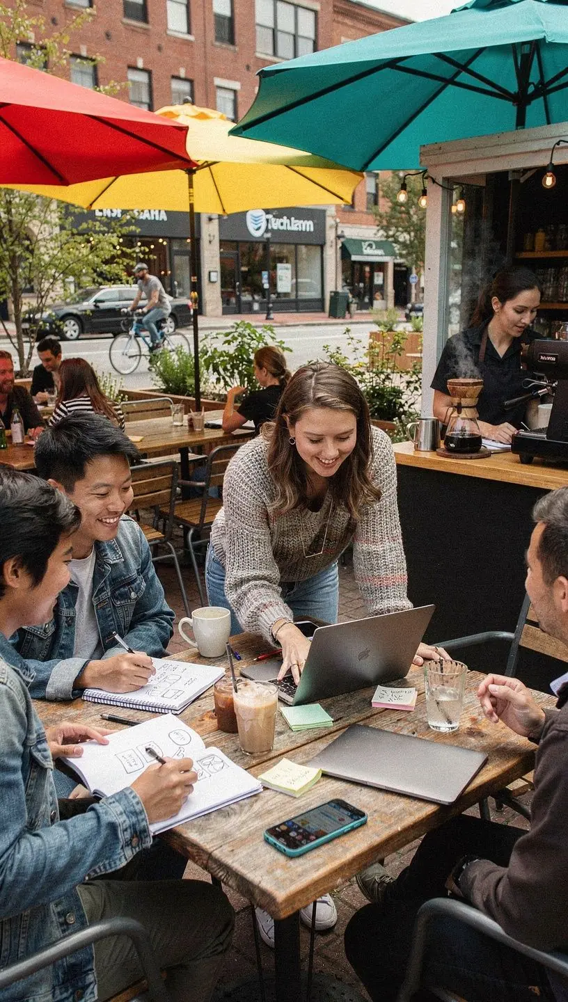 Illustration of AI applications in marketing strategies.